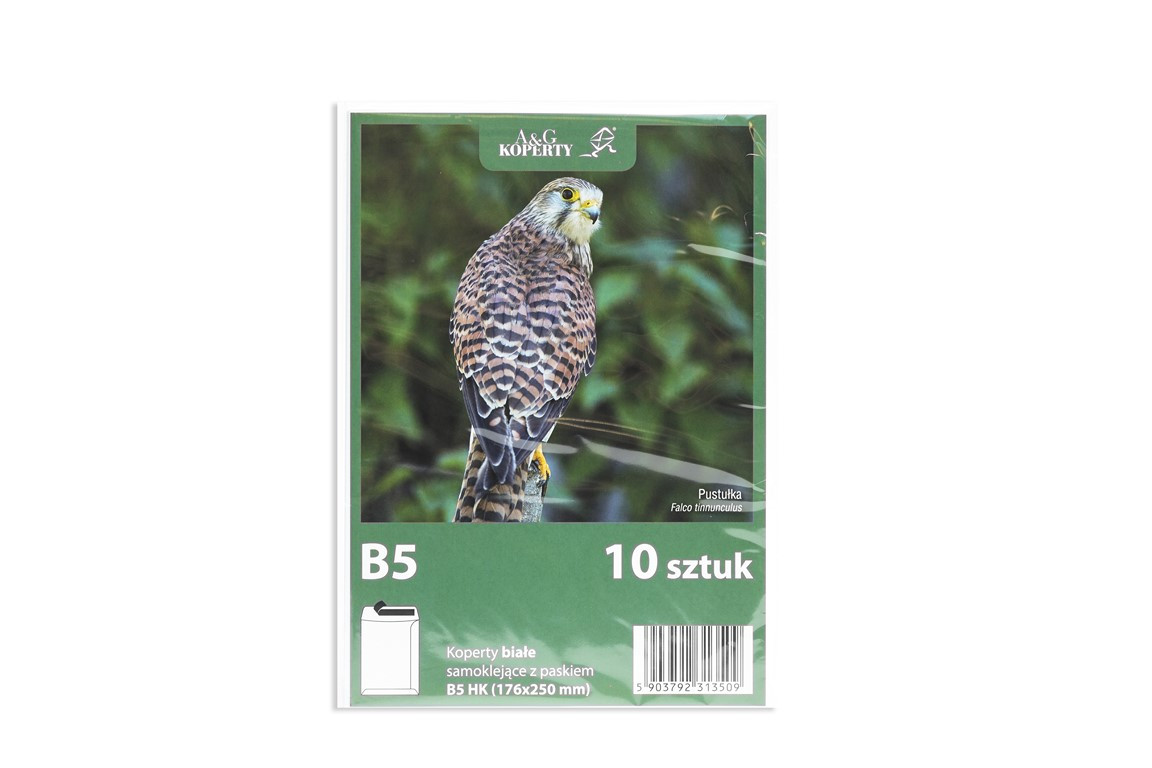 Koperta B5/10szt. HK biała